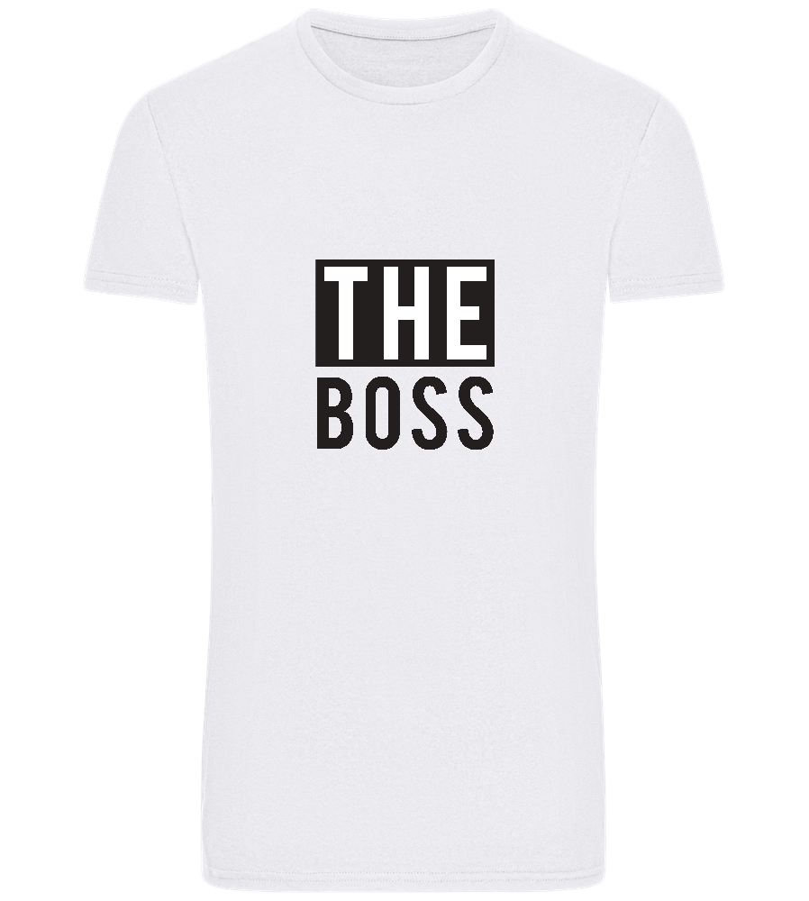 The Boss Design - Basic Unisex T-Shirt_WHITE_front