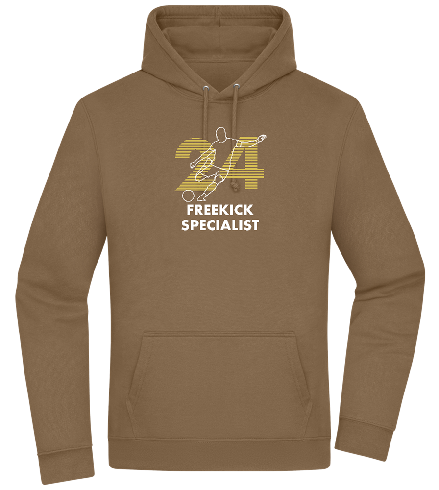 Freekick Specialist Design - Premium Essential Unisex Hoodie_ARMY_front