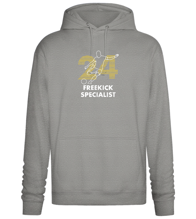 Freekick Specialist Design - Premium Essential Unisex Hoodie_ORION GREY II_front