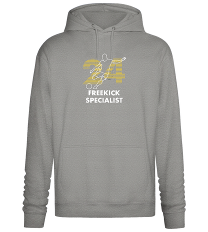 Freekick Specialist Design - Premium Essential Unisex Hoodie_ORION GREY II_front