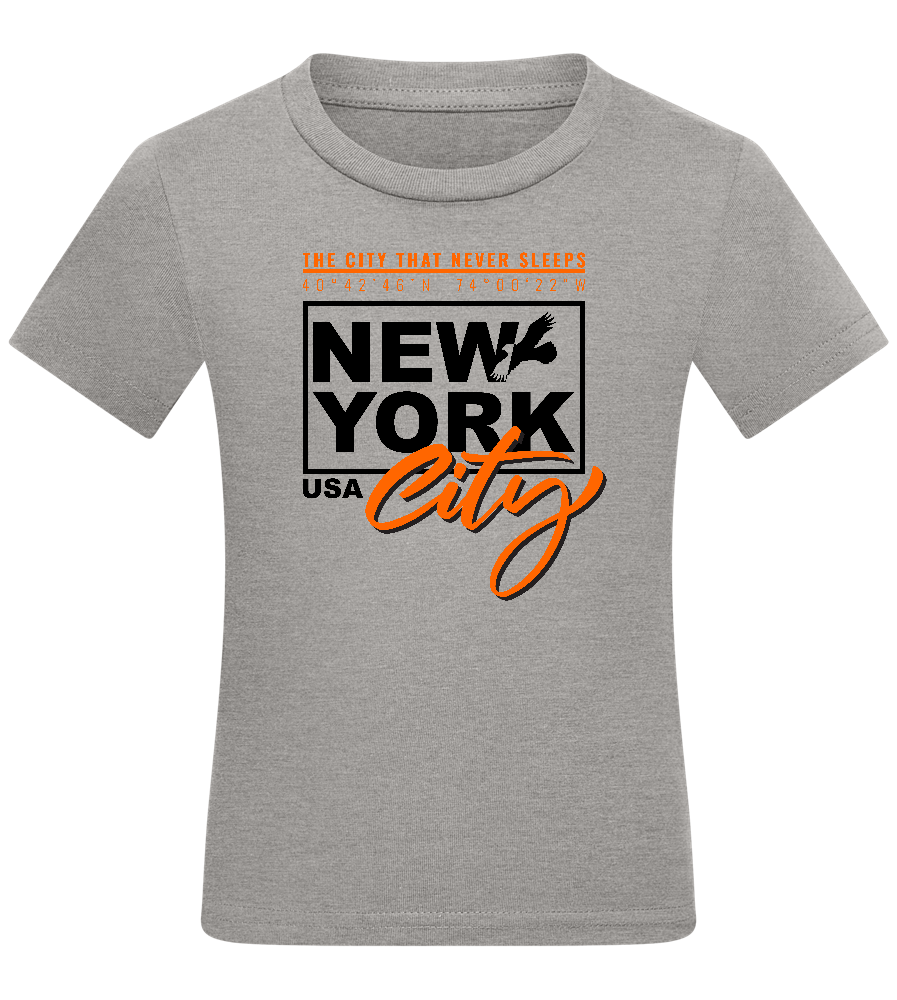 The City That Never Sleeps Design - Comfort kids fitted t-shirt_ORION GREY_front