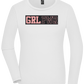 Girl Power 3 Design - Comfort women's long sleeve t-shirt_WHITE_front