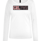 Girl Power 3 Design - Comfort women's long sleeve t-shirt_WHITE_front