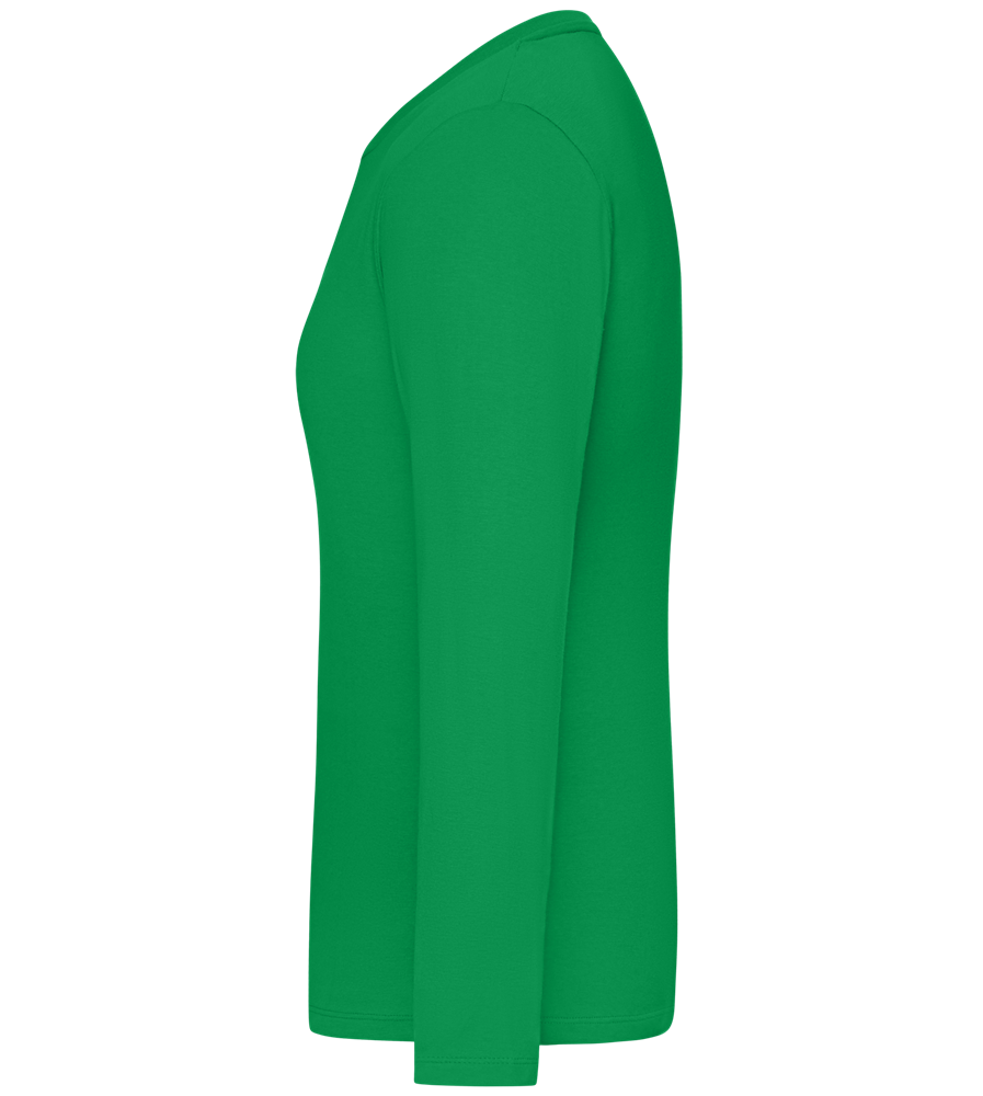 Girl Power 3 Design - Comfort women's long sleeve t-shirt_MEADOW GREEN_left