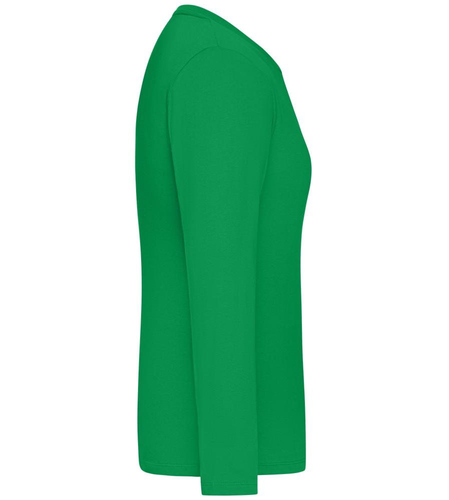 Girl Power 3 Design - Comfort women's long sleeve t-shirt_MEADOW GREEN_right