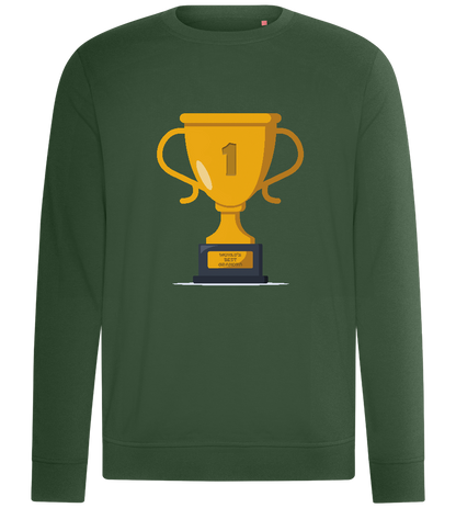 Best Grandpa Design - Comfort unisex sweater_GREEN BOTTLE_front