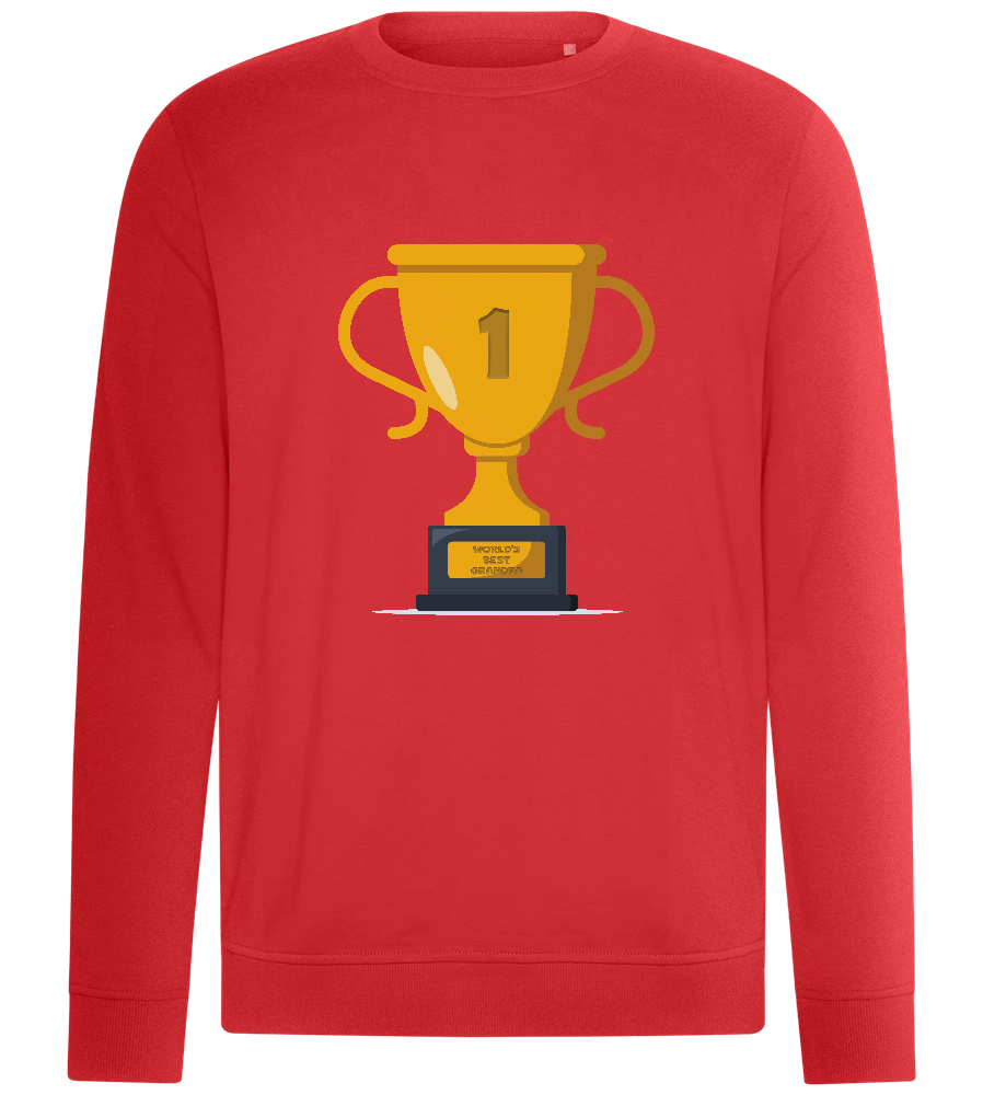 Best Grandpa Design - Comfort unisex sweater_RED_front