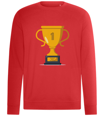 Best Grandpa Design - Comfort unisex sweater_RED_front