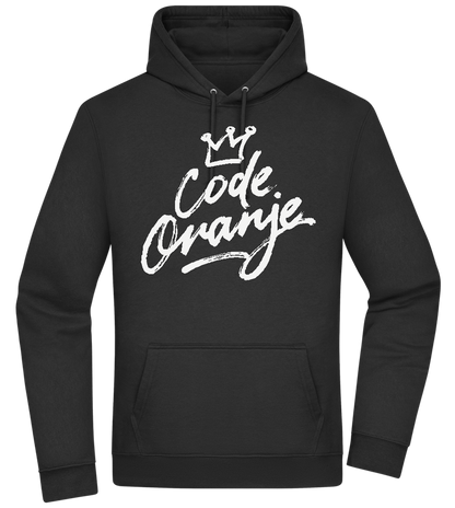 Code Oranje Kroontje Design - Premium Essential Unisex Hoodie_BLACK_front