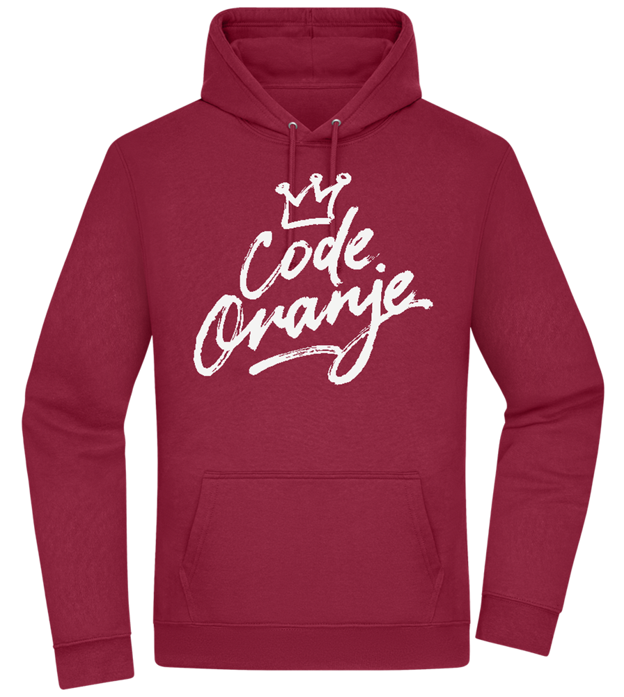 Code Oranje Kroontje Design - Premium Essential Unisex Hoodie_BORDEAUX_front