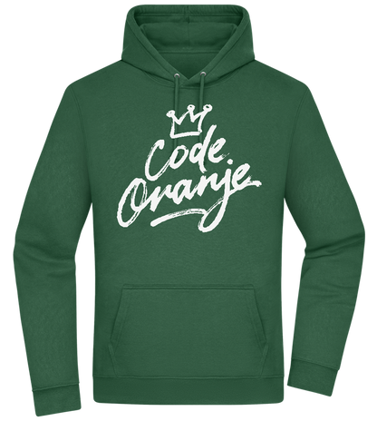 Code Oranje Kroontje Design - Premium Essential Unisex Hoodie_GREEN BOTTLE_front