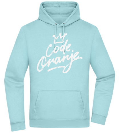 Code Oranje Kroontje Design - Premium Essential Unisex Hoodie_POOL BLUE_front