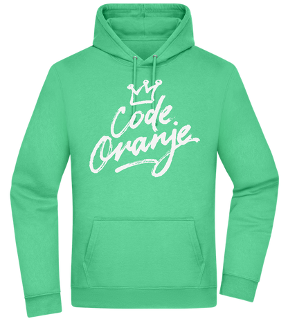 Code Oranje Kroontje Design - Premium Essential Unisex Hoodie_SPRING GREEN_front