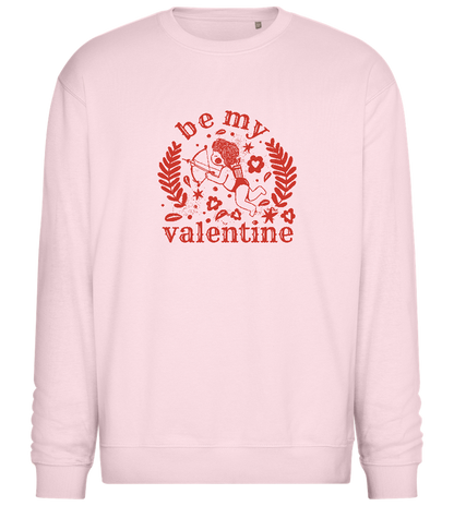 Be My Valentine Design  - Comfort Essential Unisex Sweater_LIGHT PEACH ROSE_front