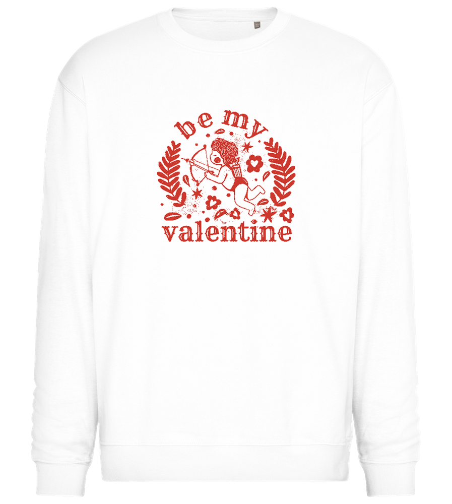 Be My Valentine Design  - Comfort Essential Unisex Sweater_WHITE_front