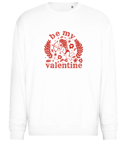 Be My Valentine Design  - Comfort Essential Unisex Sweater_WHITE_front