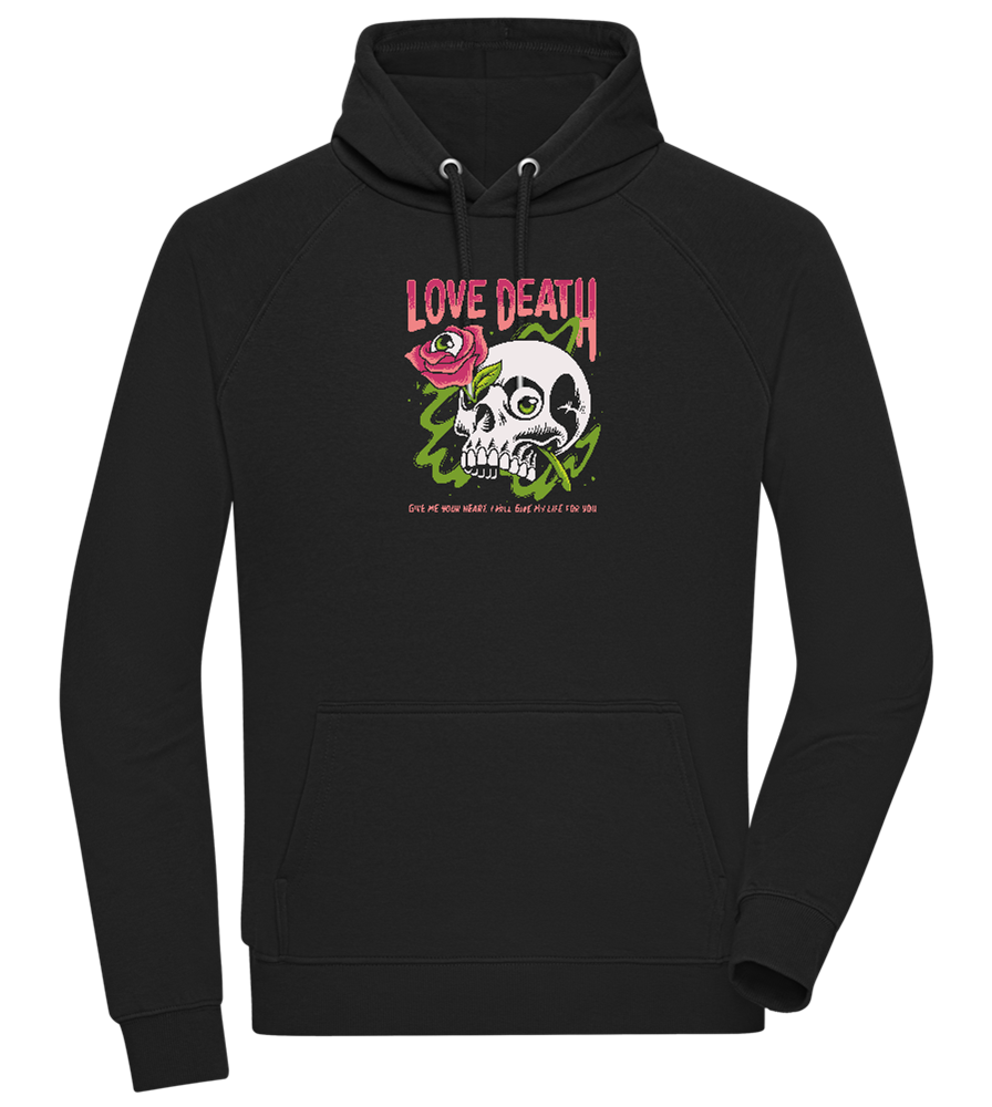 Skull Love Death Design - Comfort unisex hoodie_BLACK_front