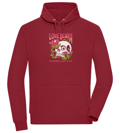 Skull Love Death Design - Comfort unisex hoodie_BORDEAUX_front