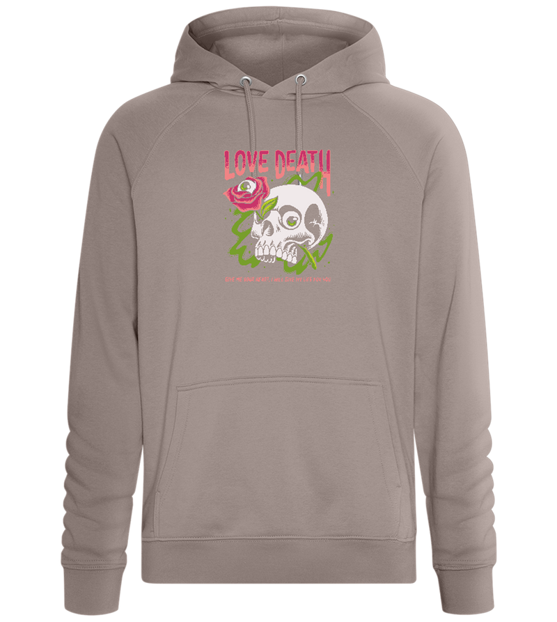 Skull Love Death Design - Comfort unisex hoodie_CHARCOAL CHIN_front