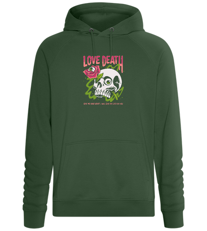 Skull Love Death Design - Comfort unisex hoodie_GREEN BOTTLE_front