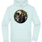 Samurai Bike Design - Premium Essential Unisex Hoodie_ARCTIC BLUE_front