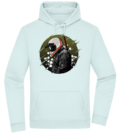 Samurai Bike Design - Premium Essential Unisex Hoodie_ARCTIC BLUE_front