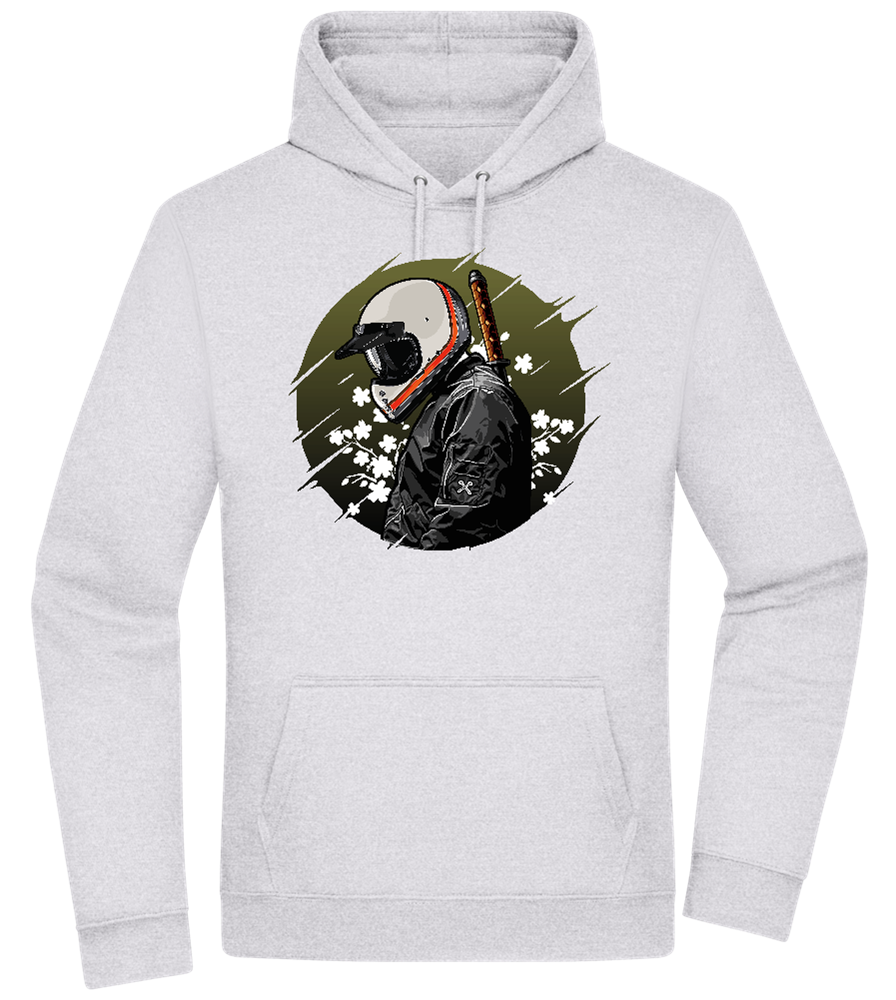 Samurai Bike Design - Premium Essential Unisex Hoodie_ORION GREY II_front