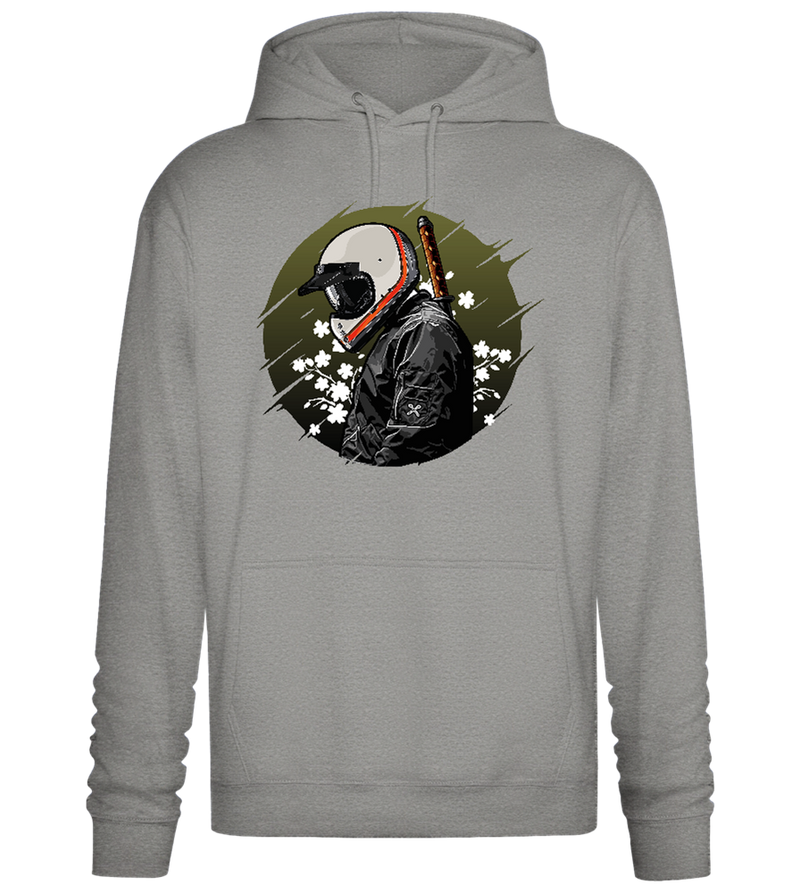 Samurai Bike Design - Premium Essential Unisex Hoodie_ORION GREY II_front