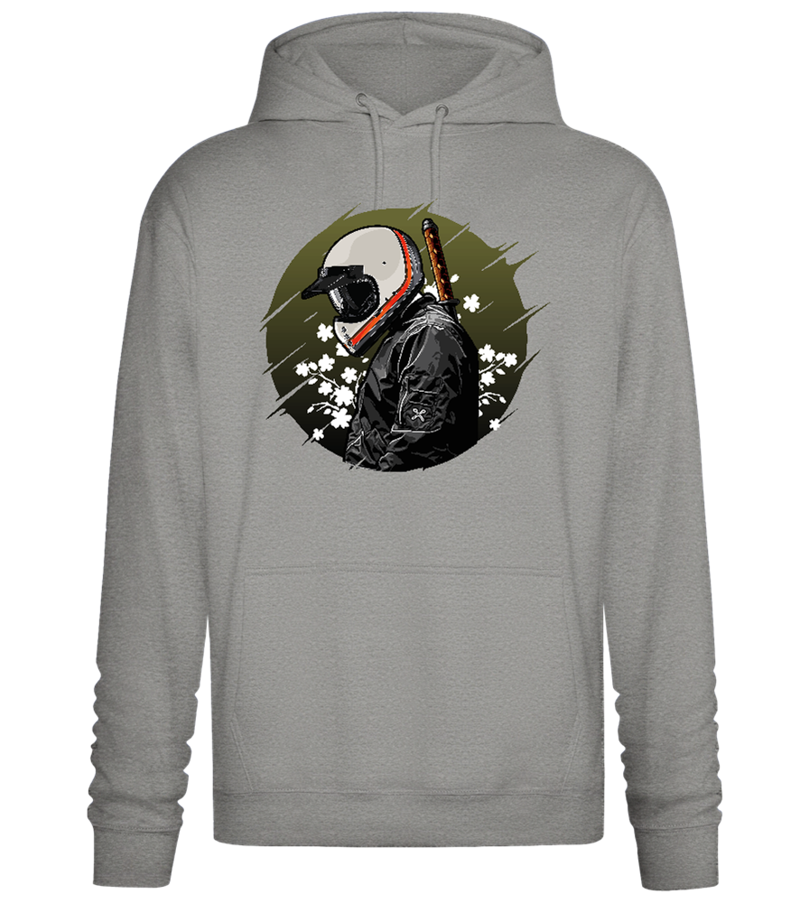 Samurai Bike Design - Premium Essential Unisex Hoodie_ORION GREY II_front