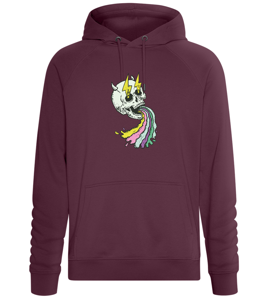 Rainbow Skull Thunders Design - Comfort unisex hoodie_BORDEAUX_front