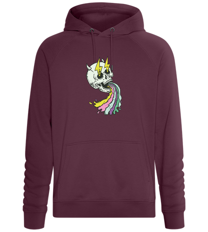 Rainbow Skull Thunders Design - Comfort unisex hoodie_BORDEAUX_front