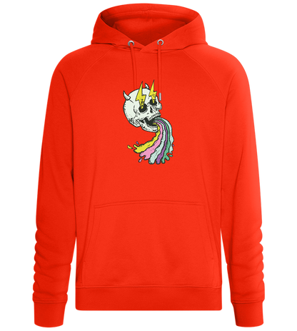 Rainbow Skull Thunders Design - Comfort unisex hoodie_BURNT ORANGE_front