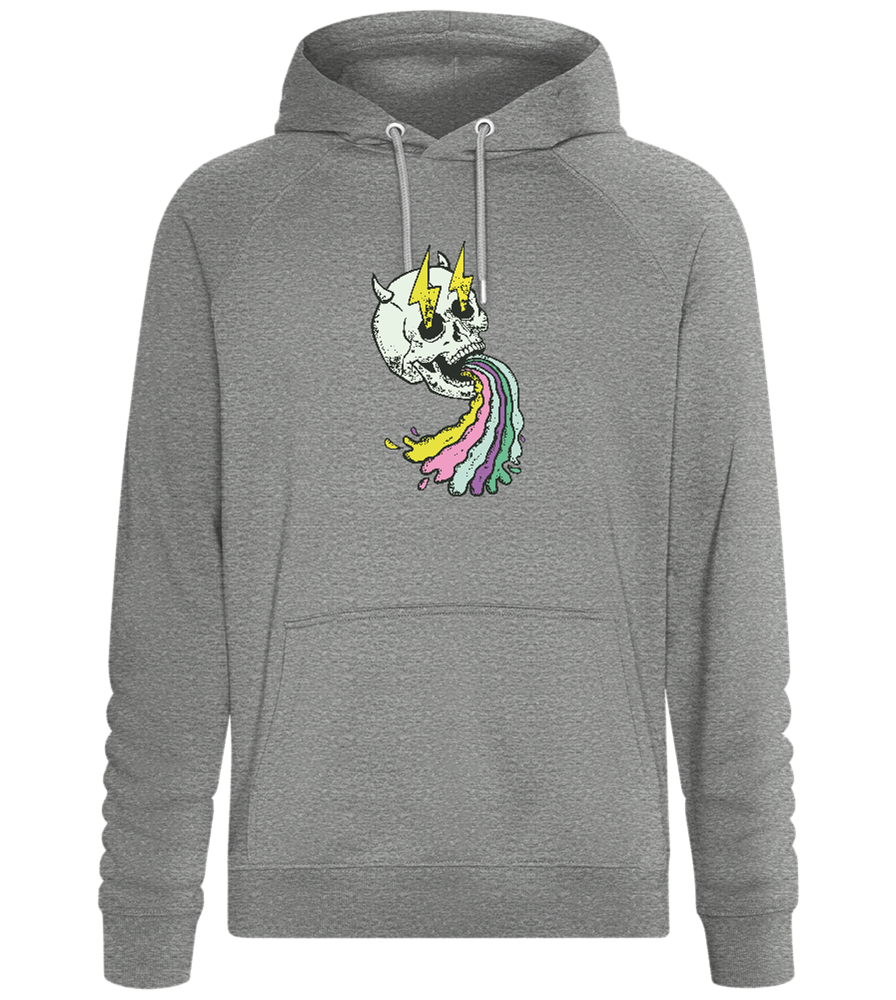 Rainbow Skull Thunders Design - Comfort unisex hoodie_ORION GREY II_front