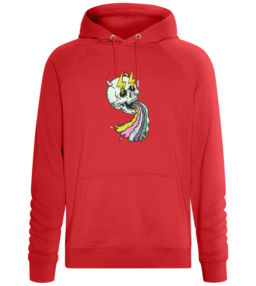 Rainbow Skull Thunders Design - Comfort unisex hoodie_RED_front