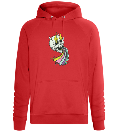 Rainbow Skull Thunders Design - Comfort unisex hoodie_RED_front