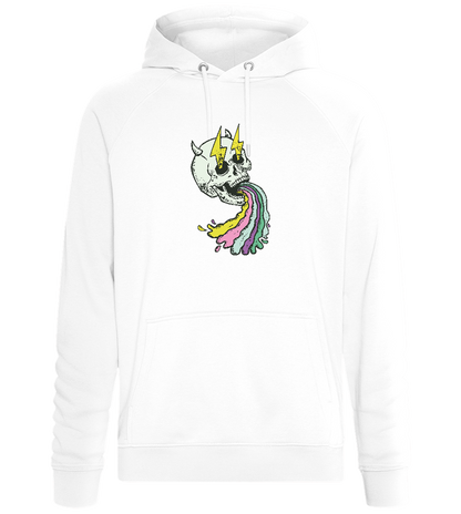 Rainbow Skull Thunders Design - Comfort unisex hoodie_WHITE_front