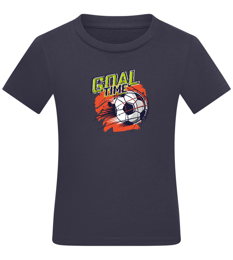 Goal Time Ball Design - Comfort kids fitted t-shirt_FRENCH NAVY_front