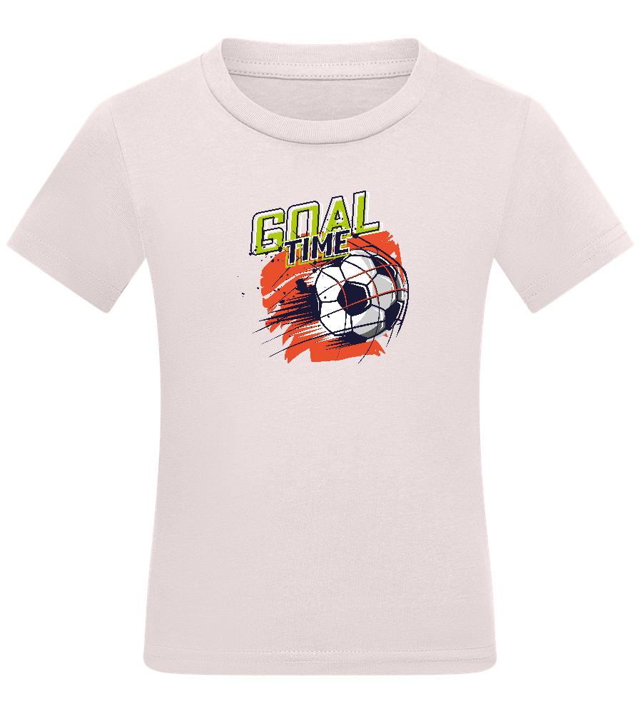 Goal Time Ball Design - Comfort kids fitted t-shirt_LIGHT PINK_front