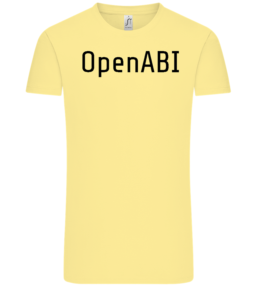 OpenABI Design - Comfort Unisex T-Shirt_AMARELO CLARO_front