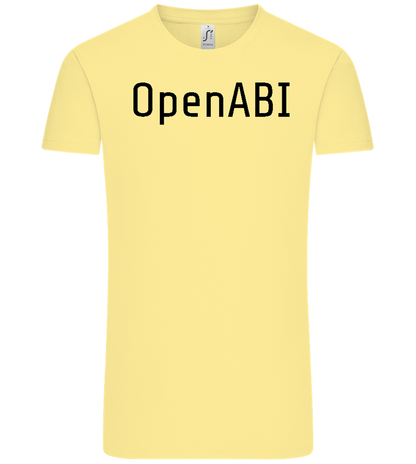 OpenABI Design - Comfort Unisex T-Shirt_AMARELO CLARO_front