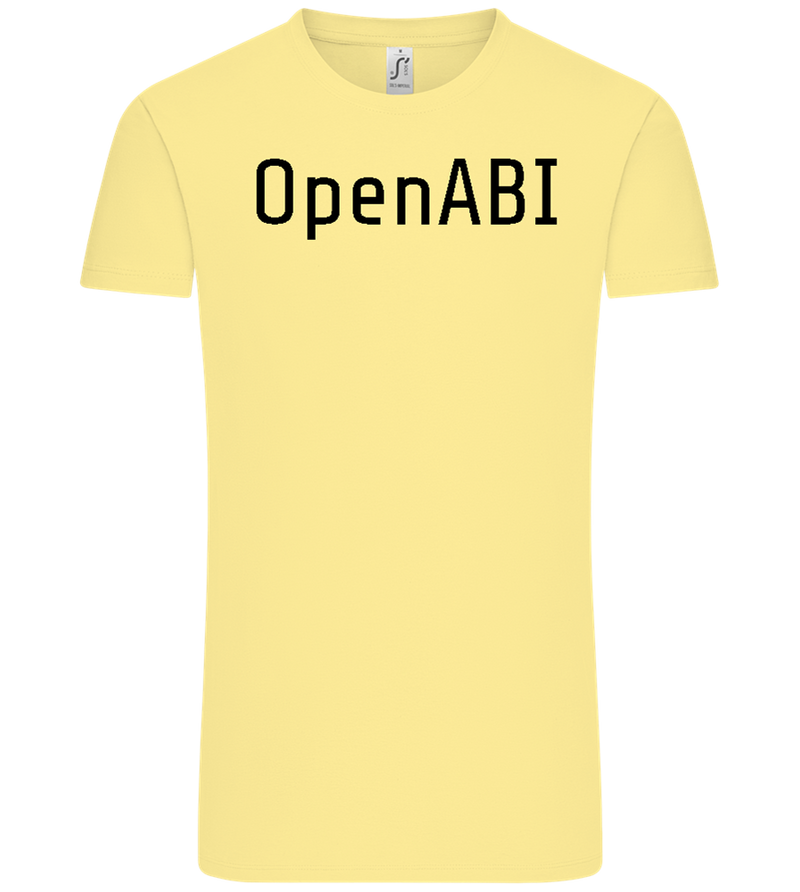 OpenABI Design - Comfort Unisex T-Shirt_AMARELO CLARO_front