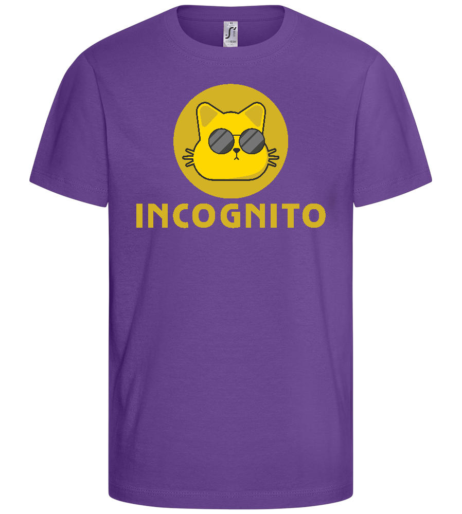 Incognito Design - Basic kids t-shirt_DARK PURPLE_front