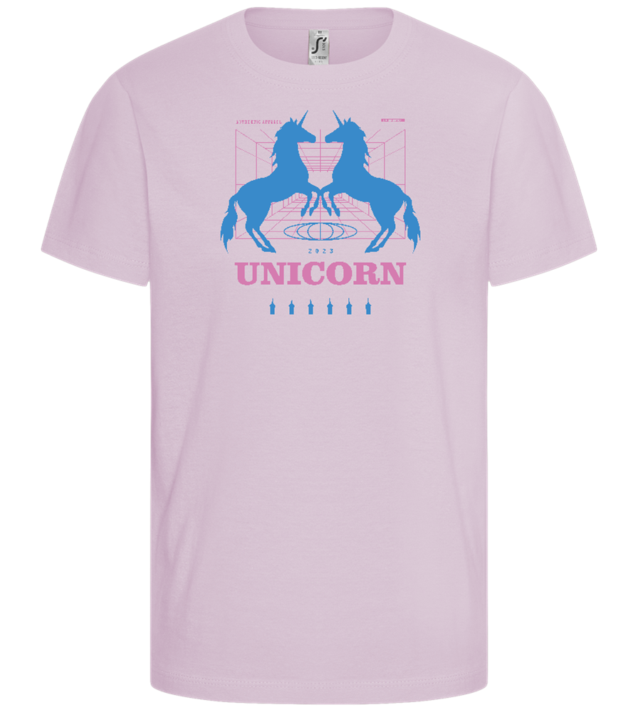 Limited Edition Unicorn Design - Comfort girls' t-shirt_MEDIUM PINK_front