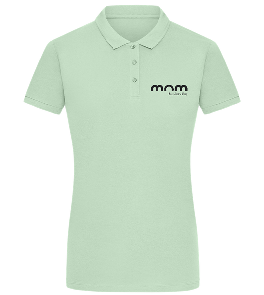 MOM Mothers Day Design - Comfort women's polo shirt_ICE GREEN_front