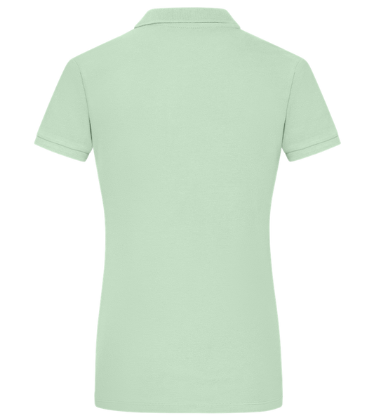 MOM Mothers Day Design - Comfort women's polo shirt_ICE GREEN_back
