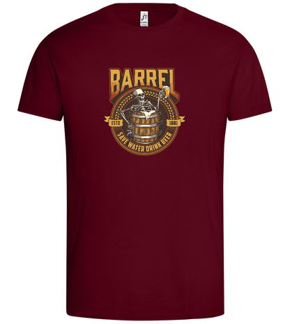 Barrel Save Water Drink Beer Design - Premium men's t-shirt_CHILE_front