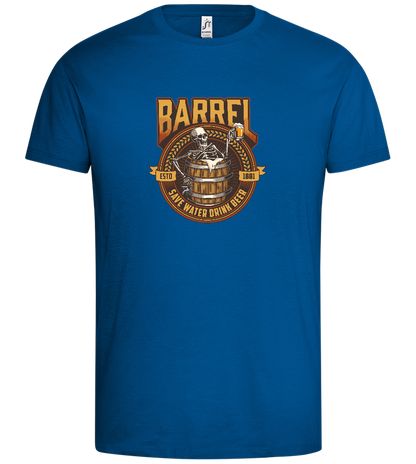 Barrel Save Water Drink Beer Design - Premium men's t-shirt_ROYAL_front