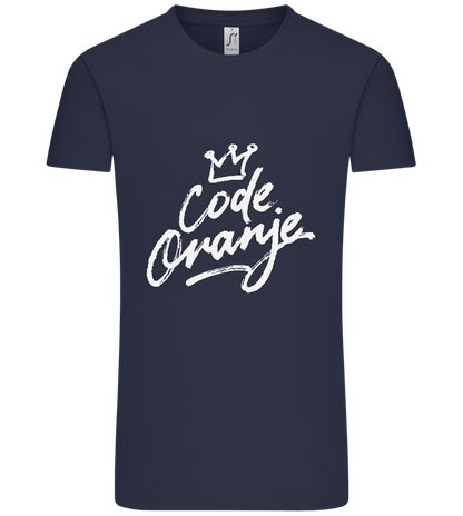 Code Oranje Kroontje Design - Comfort Unisex T-Shirt_FRENCH NAVY_front