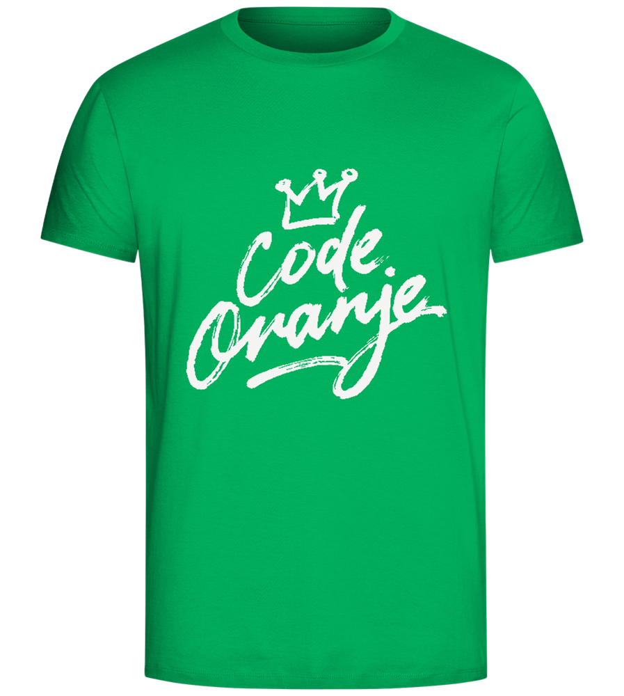 Code Oranje Kroontje Design - Comfort Unisex T-Shirt_SPRING GREEN_front