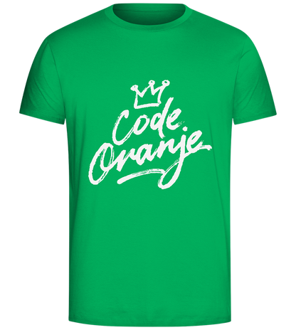 Code Oranje Kroontje Design - Comfort Unisex T-Shirt_SPRING GREEN_front